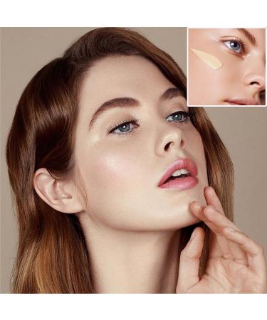 Mushroom Head Air Cushion CC Cream Foundation Loose Setting Powder Long Lasting Moisturizing Concealer with Makeup Sponge Full Coverage Foundation Brushes Makeup Base Set(4PCS)(Natural 01) - Buy Online on GoSupps.com