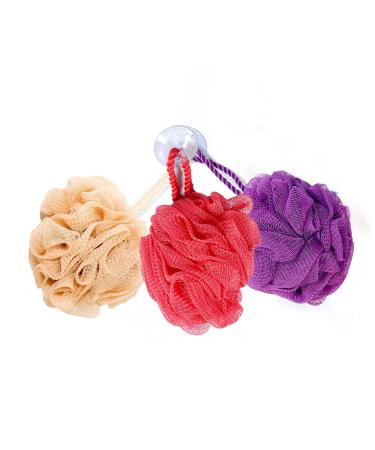 Pack of 2 Exfoliating Bath Sponge - African Exfoliating Net Bath Sponge | Shower loofah loofah net Sponge Exfoliating Body Scrubber for Bath and Shower | Wash Net Sponges for Face and Body