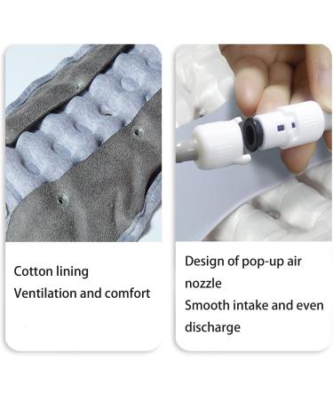 Cervical Neck Traction Device Adjustable Inflatable Neck Stretcher Collar Soft Cervical Support Relief for Stiffness Neck Pain Neck Curve Restorer 47cm - Buy Online on GoSupps.com