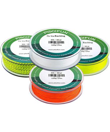 Piscifun Braided Fly Line Backing 20lb/100yd - Orange/White/Fluorescent Yellow - Strong and Durable - Buy Online on GoSupps.com