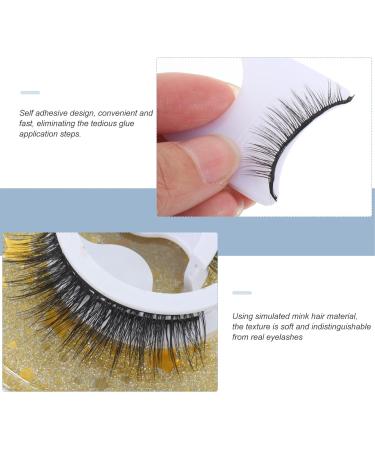 Beaupretty 4 Pairs False Eyelashes Natural Fluffy Faux Lashes Colored Faux Without Glue Self Adhesive Lashes Wispy Fluffy 3d Effect Artificial Eyelashes for Women - Buy Online on GoSupps.com
