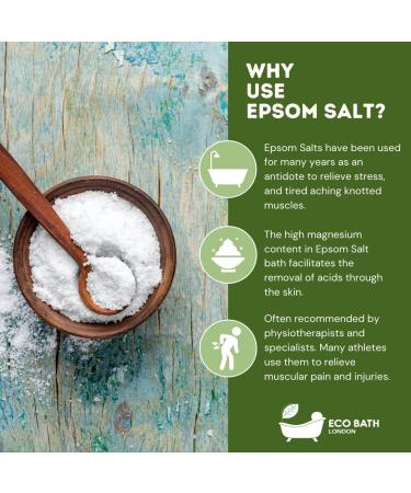 Eco Bath London Uplifting Epsom Salt Soak 250g Tube with Frankincense & Mandarin Oils - Post-Workout Magnesium Bath Salts - Buy Online on GoSupps.com