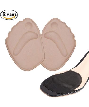 Haofy High Heel Forefoot Insoles - 2 Pairs Gel Cushions for Pain Relief | Anti-Slip Metatarsal Pads for Women - Buy Online on GoSupps.com