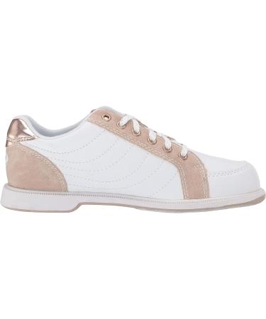 Dexter Groove IV Women's Bowling Shoes - White Nubuck/Rose Gold - Size 8 - Buy Online on GoSupps.com