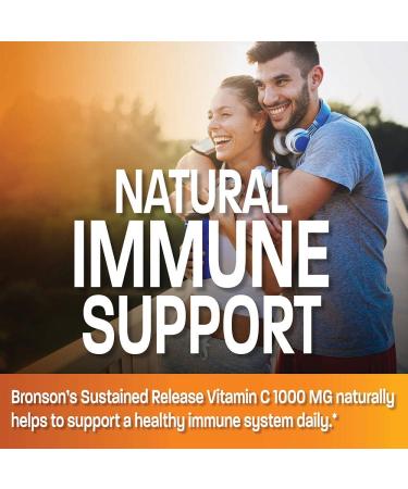 Bronson Vitamin C 1000mg Sustained Release Non-GMO - 250 Tablets - Buy Online on GoSupps.com