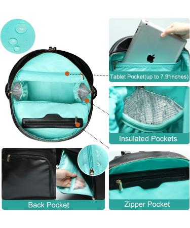 MISS FONG Leather Baby Changing Bag with Mat - Black - Buy Online on GoSupps.com