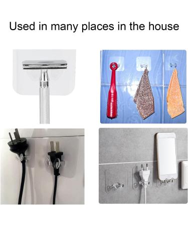 Natudeco 10-Piece Self-Adhesive Shaving Hooks - Wall Organizer for Cell Phones Towels & Razors - Durable Sticky Wall Hangers - Buy Online on GoSupps.com