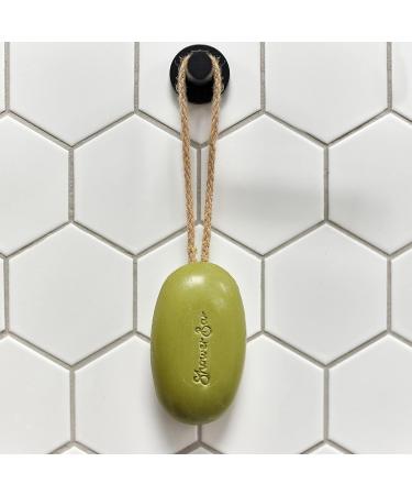 Olive Scented Shower Soap on a Rope with Shea Butter - 220g Solid Shower Gel Bar, Eco Friendly Vegan, Plastic-free, Moisturizing Body Wash - 1 Count - Buy Online on GoSupps.com