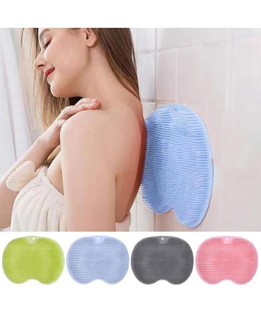 Non-Slip Silicone Foot Brush for Shower - Massage Pad with Suction Cup for Easy Cleansing & Peeling - Relieve Tired Feet (Green) - Buy Online on GoSupps.com