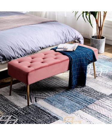 Aghvarth Upholstered Bench Environmentally-Preferable or Lower Environmental Impact Certifications: Yes Upholstery Material: Velvet