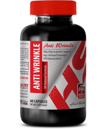 Anti-Wrinkle Supplement - Skin Care with Collagen and Aloe Vera Hyaluronic Acid Moisture Aloe Vera and Turmeric Anti-Wrinkle Grape Seed Resveratrol Glow Green Tea Infusion Turmeric 2Bot - Buy Online on GoSupps.com