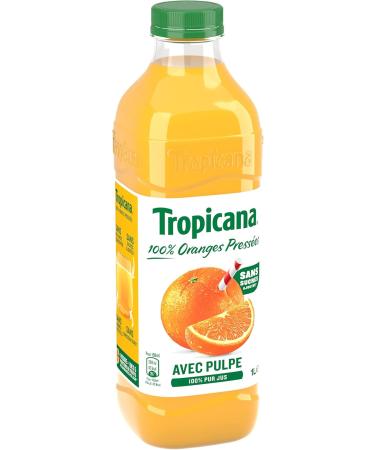 Tropicana Pure Orange Juice With Pulp 1L - Buy Online on GoSupps.com