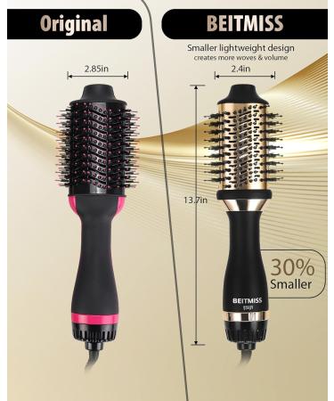 Buy Hair Dryer Brush - Oval Barrel Hot Air Brush for Salon-Quality Blowouts Ionic Volumizer & Frizz Control - Fast International Shipping - Buy Online on GoSupps.com