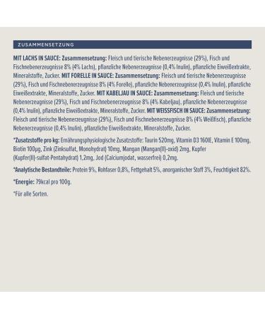 Buy By Amazon Complete Food for Adult Cats - Fish Selection in Sauce 4.8kg (48 x 100g) | Premium International Shipping - Buy Online on GoSupps.com