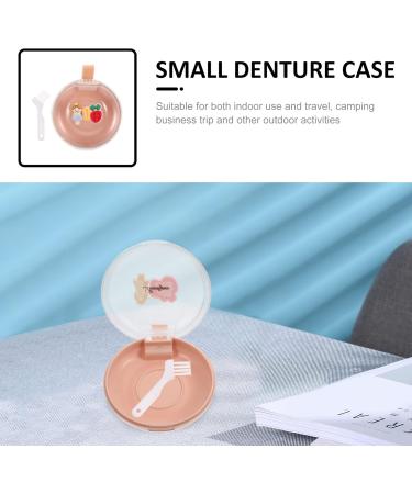 Gleavi Cute Dental Container for False Teeth & Orthodontic Supplies - Pink Storage Box for Dentures & Braces - Ideal for Home & Travel - Buy Online on GoSupps.com
