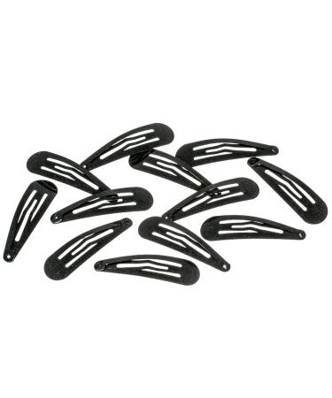 Hair-Minded More Grip Hair Clips - Anti-Slide 12 Pack (Black Shimmering 5cm) with Pink Storage Box - Perfect for All Hair Types - Buy Online on GoSupps.com