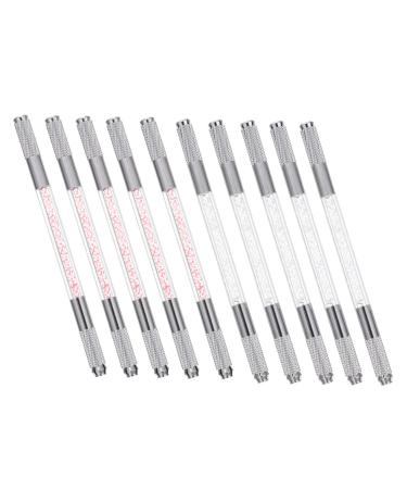 HAPINARY Makeup Gadgets 10pcs Double Pen Looking Tool Long Dual Pencil Transparent Multitools Mutitool