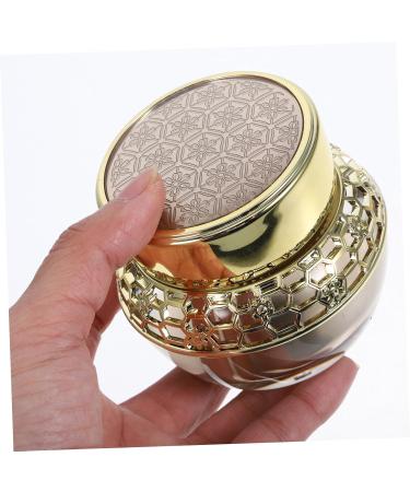 MAGICLULU Cream Bottle With Cover Travel Acrylic Oil Seed 6.6X6.2X6.2CM Golden - Buy Online on GoSupps.com
