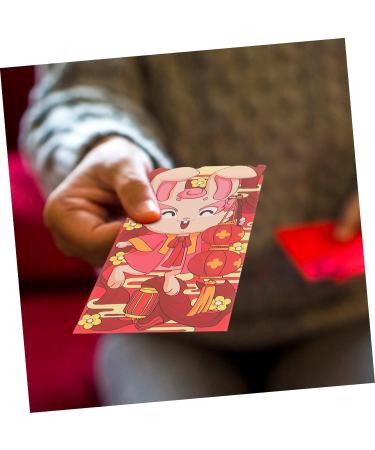 ABOOFAN 60 Pcs 2023 Red Envelope Lunar Rabbit Year Decor Red Money Packets Hongbao Envelopes Red Gifts Money Packet Kids Wallets 2023 Year Red Packet Child Paper Gift Bag New Year As Shown 4x2pcs 16.4X8.9CMx2pcs - Buy Online on GoSupps.com