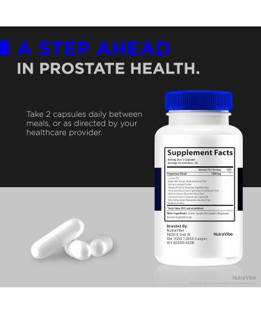 NutraVibe (3 Pack) Prostabliss - Official Prostabliss Pills for Men All-Natural Formula to Support Prostate Health and Overall Well-Being Premium Prosta Bliss Pastillas Review (180 Capsules) - Buy Online on GoSupps.com
