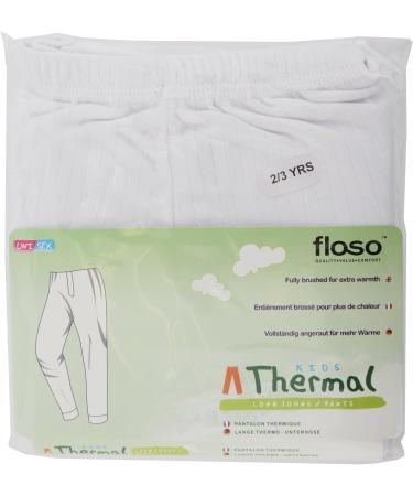 Floso Unisex Kids Thermal Long Johns 19.5 inch (Age 2-3) Charcoal - Warm Winter Underwear - Buy Online on GoSupps.com