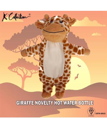 K Collection 3D Giraffe Hot Water Bottle with Plush Cover - Removable & Premium Natural Rubber - Buy Online on GoSupps.com
