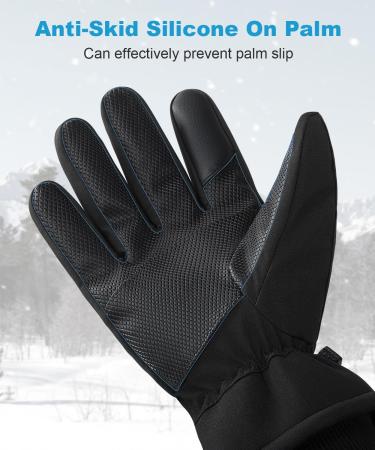Coskefy Winter Ski Gloves for Men & Women - Waterproof Touchscreen Windproof Thinsulate - Ideal for Skiing Snowboarding Running Hiking Cycling Motorcycle - Black M - Buy Online on GoSupps.com