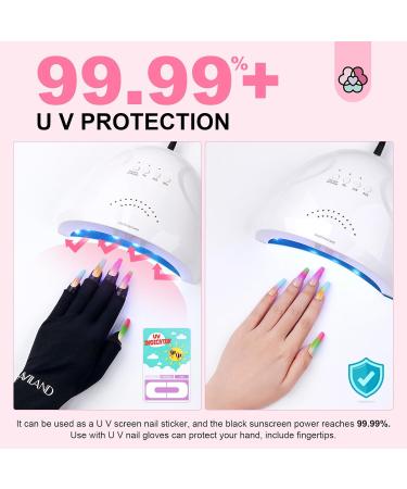 Saviland 100PCS Nail Polish Protector - 99.99% UV Cuticle Protector for Perfect French Tip & Nail Art - Peel Off U-Shaped Nail Tape - Buy Online on GoSupps.com