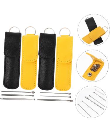 Hemoton Stainless Steel Ear Cleaner 4 Sets - Portable Ear Cleaning Tool for Household Wax Removal - Buy Online on GoSupps.com