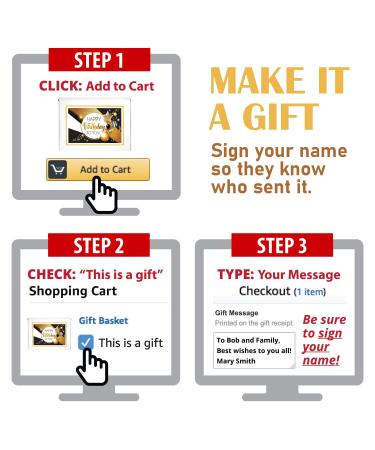 Happy Birthday Cookies 6 PACK Gift Basket Gold | Gourmet Decorated Sugar Cookies | Nut-Free & Individually Wrapped | Perfect Gift for Men, Women & Kids - Buy Online on GoSupps.com