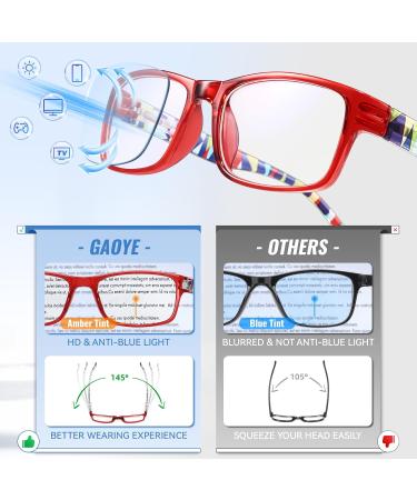 Gaoye 5-Pack Blue Light Blocking Reading Glasses for Men & Women - Anti Glare Lightweight Spring Hinge - Mix Colors (3 3.5 - Buy Online on GoSupps.com
