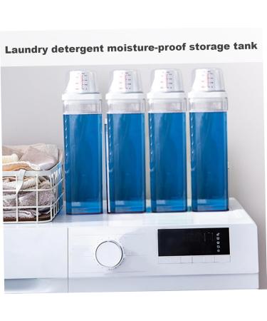 Washing Powder Storage 1900Ml Laundry Detergent Dispenser with Measuring Cup Moisture-Proof Reusable Empty Soap Detergent Box Container Laundry Detergent Storage - Buy Online on GoSupps.com