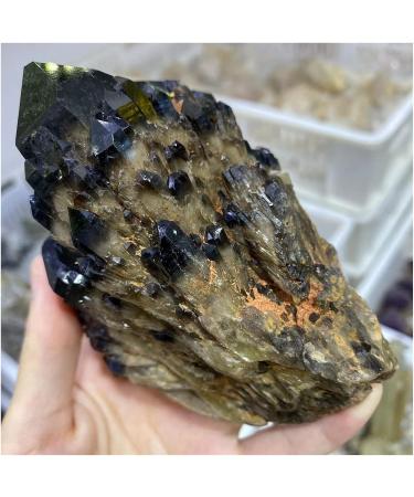 Crystal Cluster Natural Black Crystal Pineapple Cluster Quartz Ore Specimen Decorative Gift ningxiao (Size : 800-900g) - Buy Online on GoSupps.com