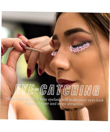 minkissy 6 Pairs Sequin False Eyelashes Fairy False Lashes Eyelash Extensive Eyelash Glow in The Dark Makeup Glitter Lash Extensions Luminous Artificial Fiber Make up Miss Tool - Buy Online on GoSupps.com