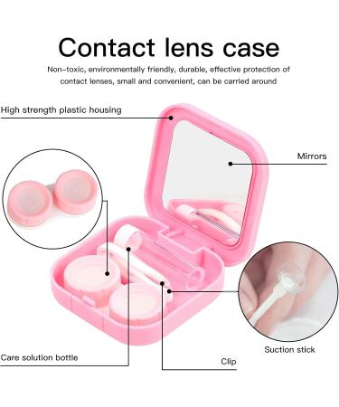GEARMAX 4-Piece Contact Lens Storage Set | Portable Cases with Tweezers & Mirror | Ideal for Home & Travel - Buy Online on GoSupps.com