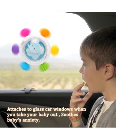 Shop Cldy Baby Teething Ring - Rudder Grasping Toy & Teething Aid for 3+ Months | 12 Cards 24 Patterns Rotating Fidget Spinner - Ideal Nursing Accessories - Buy Online on GoSupps.com