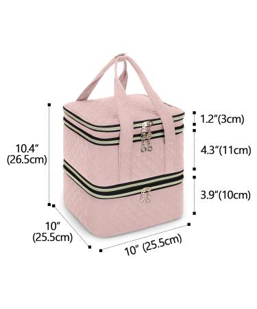 YARWO Nail Polish Organizer Case - Holds 72 Bottles - Dusty Rose - Detachable Storage Bag - for Nail Polishes and Nail Art Tools - Bag Only Patent Pending - Buy Online on GoSupps.com