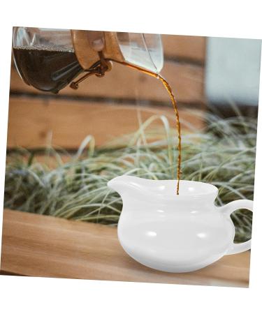 FUNOMOCYA Gravy Boat 1pc Ceramic Container Kitchen for Containers Sauce Small Handle Syrup Jug Milk Creamer Dipping Cup - Buy Online on GoSupps.com
