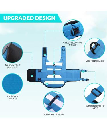 Buy Cit toile Adjustable Dog Life Jacket - Best Buoyancy for Small Medium & Large Dogs | Ideal for Swimming & Water Sports - Buy Online on GoSupps.com