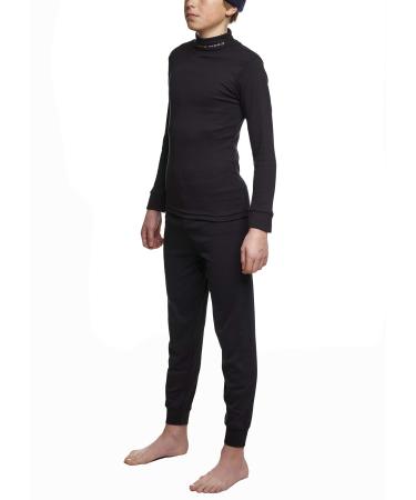 Sherwood underwear set for children i 2-part i functional underwear i Long-sleeved underwear i ideal in cold i sweat suit I black 164 black