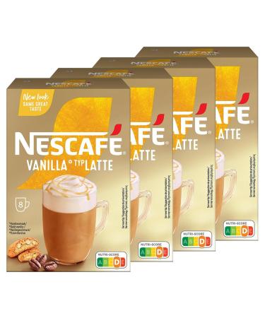 Instant Coffee Packets | Gold Vanilla Latte 8 pieces | Gold Vanilla Latte 8 Stuks | Total Weight 148 grams