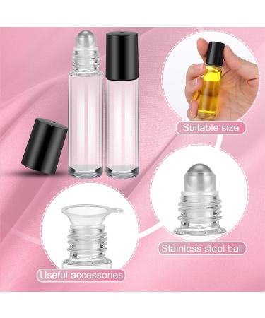 Sumind 150 Pcs Essential Oil Roller Bottles - 10ml Glass Rollers with Stainless Steel Balls Leak-Proof Travel-Friendly | Perfect for Perfume & Essential Oils - Buy Online on GoSupps.com