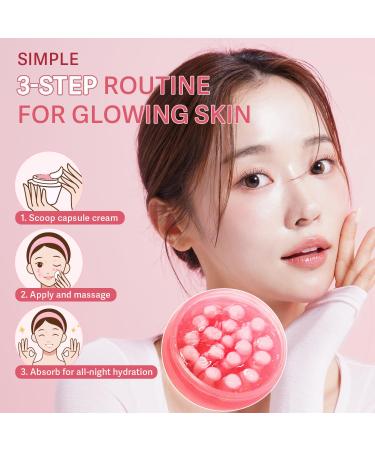 realori PDRN Capsule Cream with Vitamin C & Collagen Korean Boba Moisturizer for Face, Pink Jelly Cream for Deep Hydration, Skin Repair, and Glow Korean Skincare Gel for All Skin Types - Buy Online on GoSupps.com