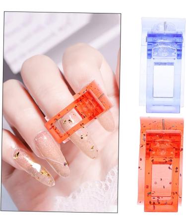 Mikinona 12pcs Pinching Red Quick Curve Manicure Clip Home Art Gel Clips UV Building Nails Poly Clamps LED Finger Fixation DIY for Clamp and Tip Pinchers Tools Builder Fixing 4X3X2CM Red - Buy Online on GoSupps.com