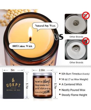 Funny Sisters Gifts - Lavender Scented Candle | Unique Birthday & Mother's Day Gift for Sister Best Friend Sister-in-Law - Buy Online on GoSupps.com