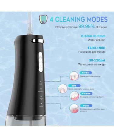 Mouth Shower Wireless - Fulkeley Portable Electric Tooth Cleaner | Best Test Winner | 4 Modes & Nozzles | 300ml Oral Care Water Tank | Travel & Home Use - Black - Buy Online on GoSupps.com