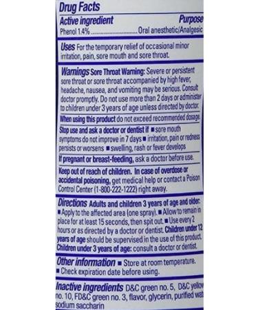 Chloraseptic Warming Honey Lemon Spray 6oz | Soothing Throat Relief | Fast International Shipping - Buy Online on GoSupps.com