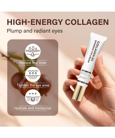 Collagen Eye Cream for Women & All Skin Types Anti-Aging Eye Repair Cream to Reduce Puffiness Fine Lines Dark Circles Eye Bags Moisturizing & Hydrating with Smooth Soft Feel 0.7 oz Each 3-Pack - Buy Online on GoSupps.com