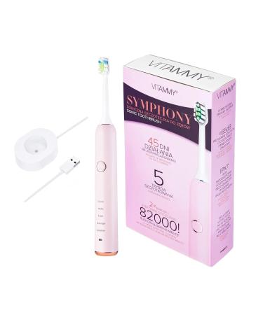 VITAMMY Symphony Pink Sonic Toothbrush - Comfort Housing for Superior Oral Care | International Shipping Available - Buy Online on GoSupps.com