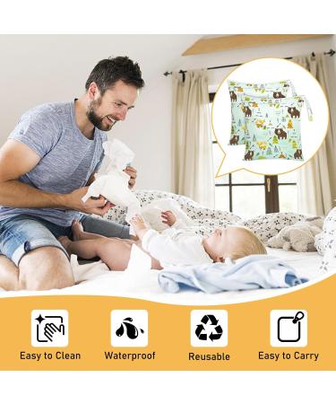 Dioxide Diaper Pocket & Wetbag - Waterproof Reusable Laundry Bag for Baby Swimming Travel & Fitness (2PCs) - Shop Now! - Buy Online on GoSupps.com